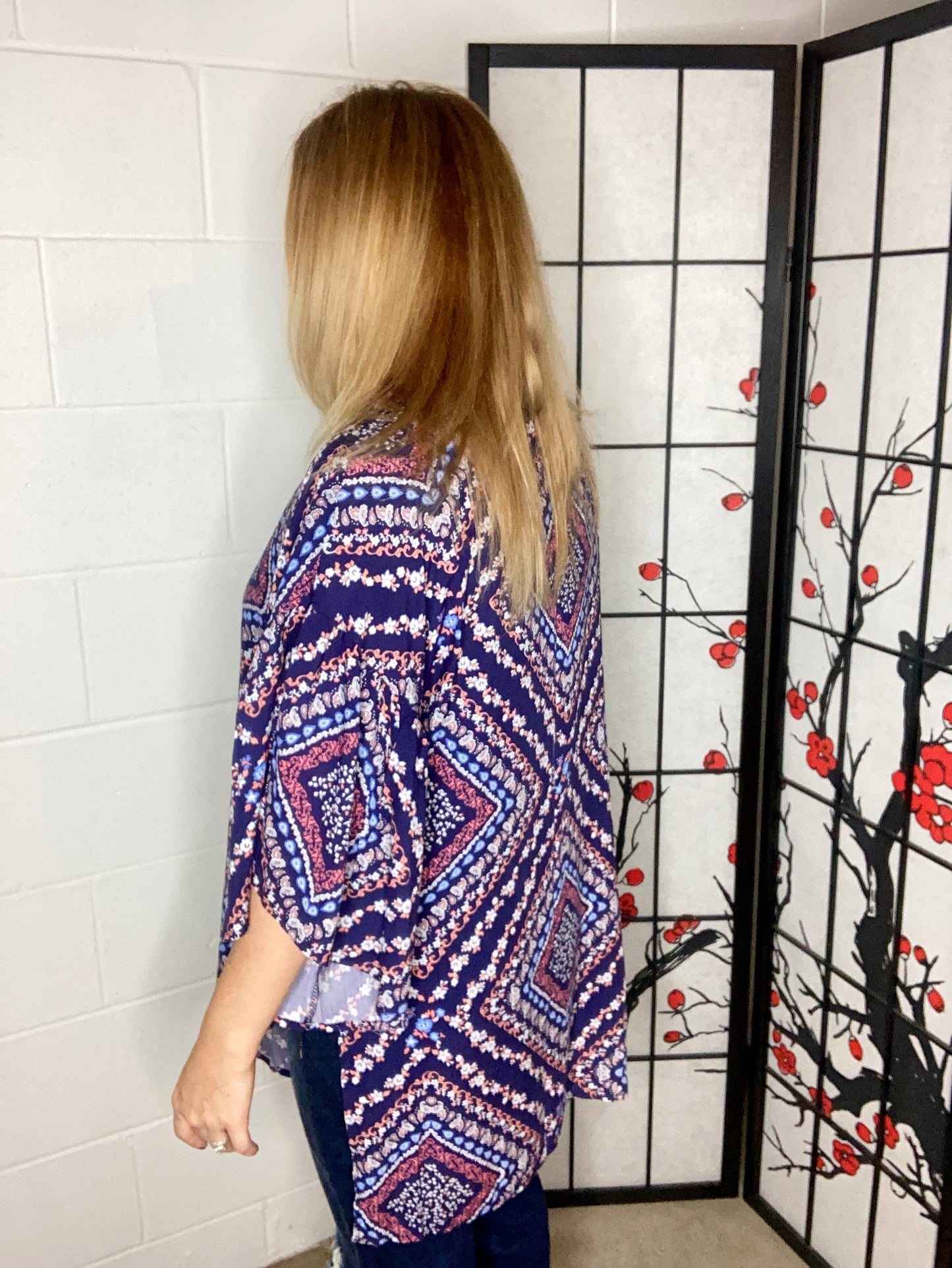 Navy Bohemian Kimono