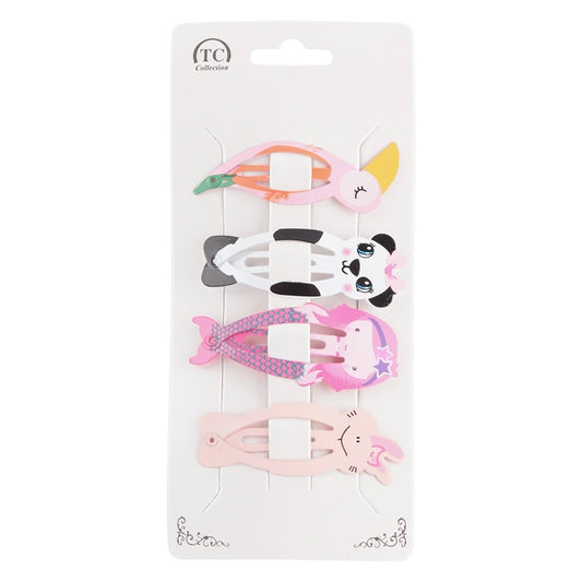 Kids character hair clip set